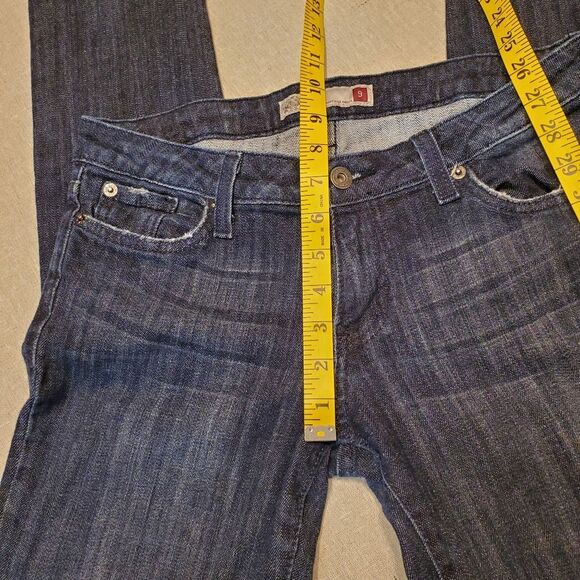 GJG Size 9 Dark Blue Denim Distressed Jeans - Picture 9 of 15